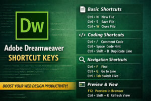 Adobe Dreamweaver Shortcut Keys