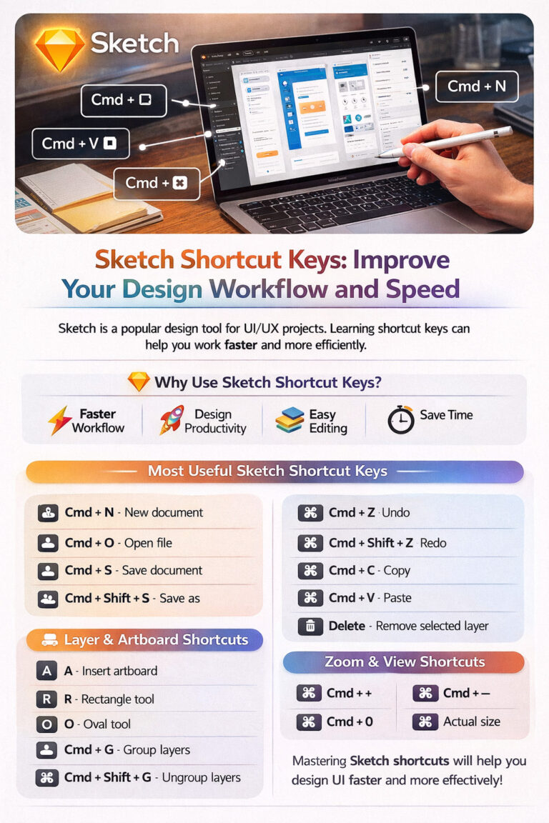 Sketch shortcut keys