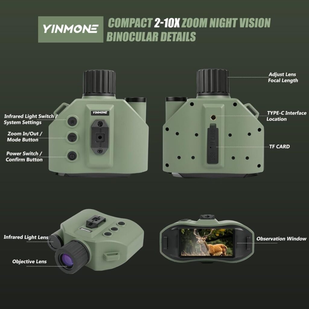 Night Vision Goggles with Rechargeable Battery